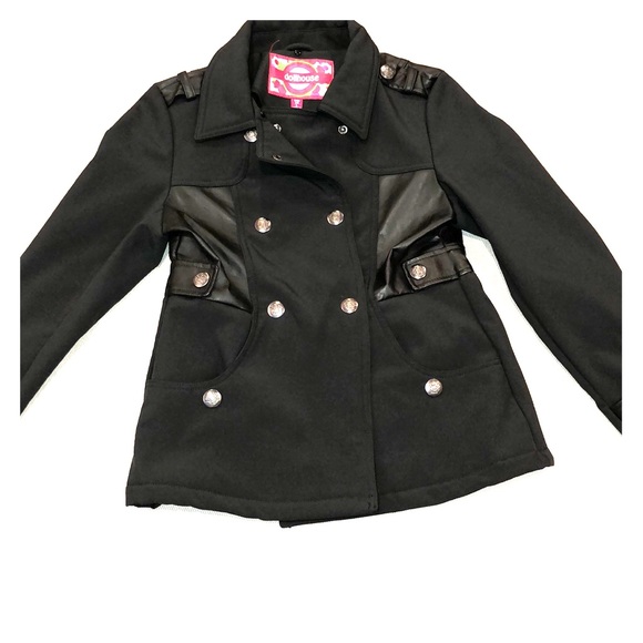 Black Military-Style Jacket - Picture 1 of 2